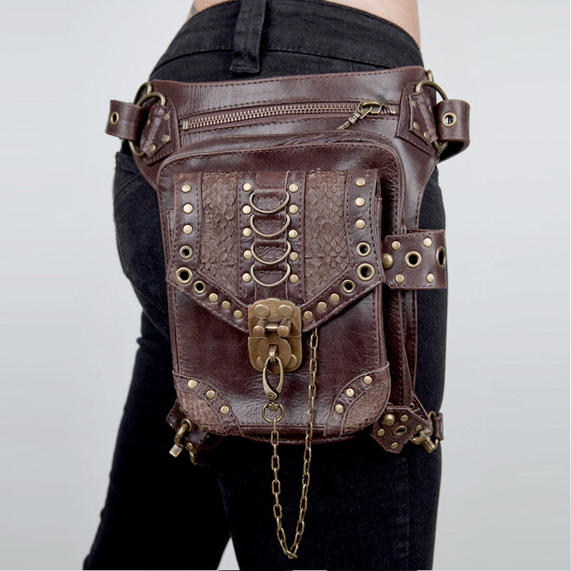 Bolso Steampunk para mujer, nuevo bolso gótico unisex tipo bandolera, mini bolso de mano, bolso de viaje, dropshipping