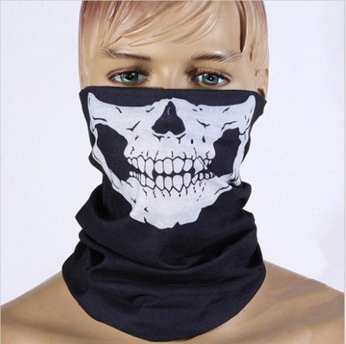 Seamless multi-functional magic headscarf, cycling mask to keep warm, Halloween props, ever-changing skull headscarf