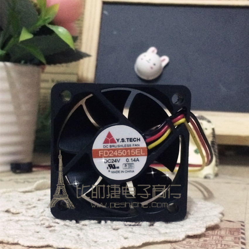 台湾元山Y.S.TECH FD245015EL 5015 24V 0.14A 散热风扇 电源风扇