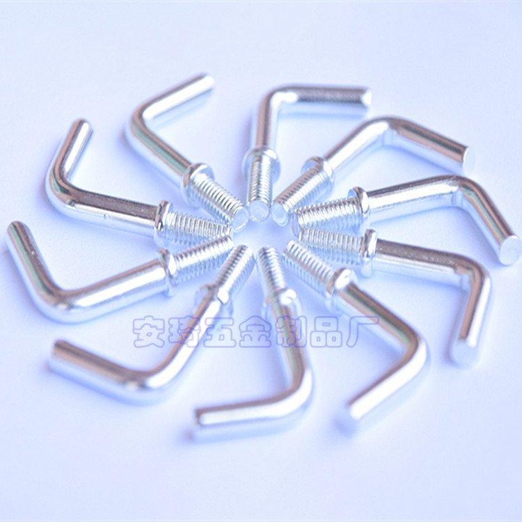 7字螺丝厂家直供7形带介螺栓M5*17*30铁镀锌7字挂钩螺丝 7型插销
