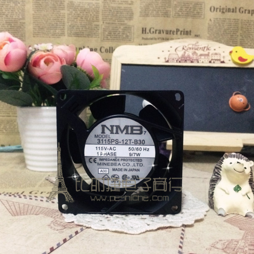 原装NMB 3115PS-12T-B30 115V 8038工控机工业设备风扇铝机耐高温