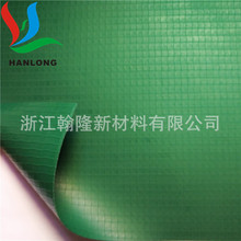 双面PVC夹网布 水袋面料 绿色经编夹网面料 雨水收集桶夹网