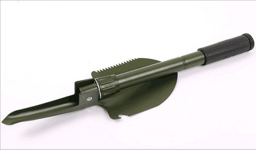 Folding military shovel, iron spade military shovel, camping self-defense survival tool emergency equipment wholesale small military shovel