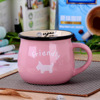 Retro Creative Ceramic Cup Big Belly Belly Breakfast Cup Coffee Cup Colored Glaze Mark Cup can be set logo