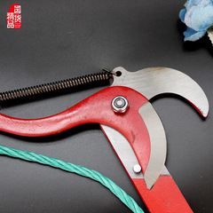 Garden hardware tools gardening high-altitude pruning shears fruit tree shears red 3# labor-saving single pulley high branch shears with rope