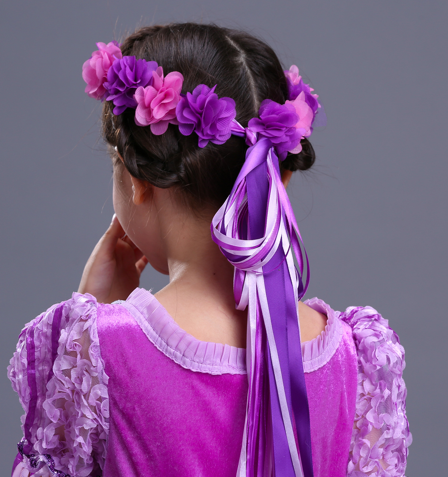 Ropa para niños de comercio exterior Sofia vestido de princesa de pelo largo vestido de niñas vestido para niños 61 ropa de rendimiento falda para niños