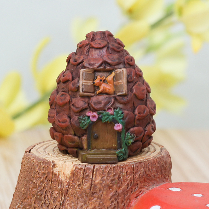 Nanyuan Chuanfang creativo dibujos animados Xiaojia ocio decoración de resina jardinería maceta escena a juego decoración del hogar al por mayor