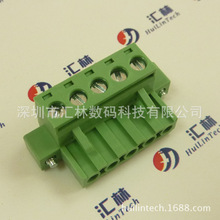 深圳汇林WF756-5.08mm水平进线螺钉式2EDGKM带耳插拔式端子
