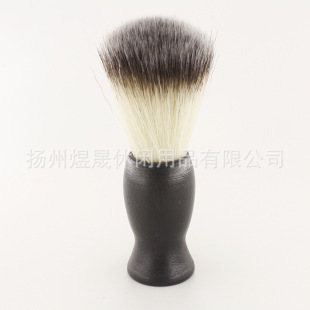 Supply wooden beard brush men's cleaning brush beauty brush cleansing brush foam brush hair material Black