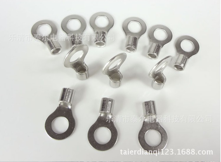 O型端头RNB圆形裸端子RNB1.25-3线鼻子 铜端头 冷压鼻 镀锡线耳