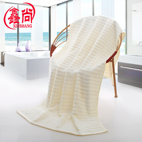 Bamboo fiber wavy wool 70*140 oversized bath towel wholesale factory direct sales gift box logo customization