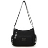 Universal nylon waterproof shoulder bag for leisure with zipper one shoulder, Korean style