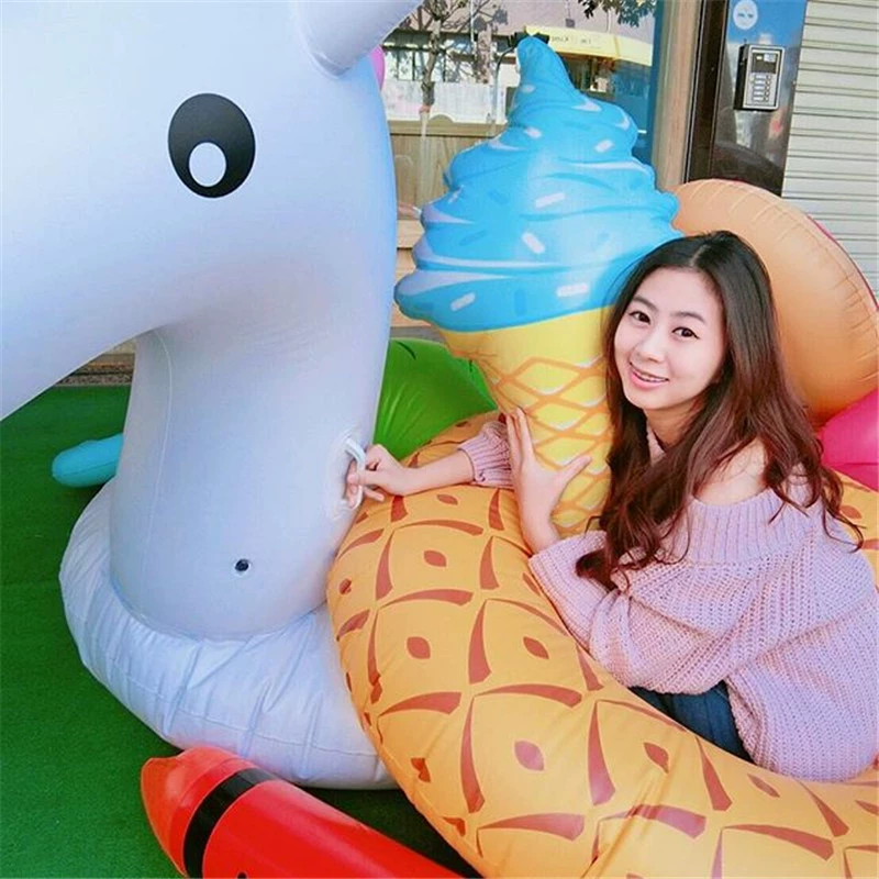 Водный аквапарк, игрушка для игр в воде для мороженого, плавательный бассейн, плавательное кольцо