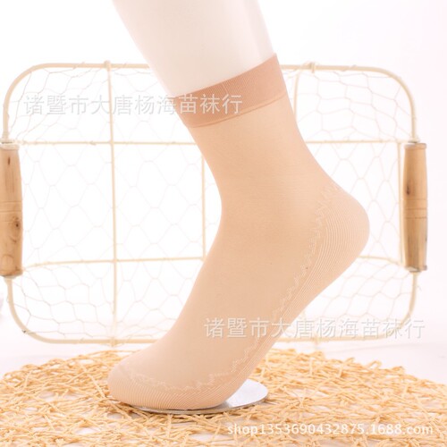 Spring and summer cotton-soled stockings for women, anti-slip, anti-slip, velvet short stockings, wholesale sweat-absorbent, non-slip stockings, street stall supply