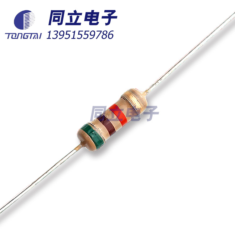 金属氧化膜电阻RY17 MOR 2W色环电阻五环直插电阻厂家直销