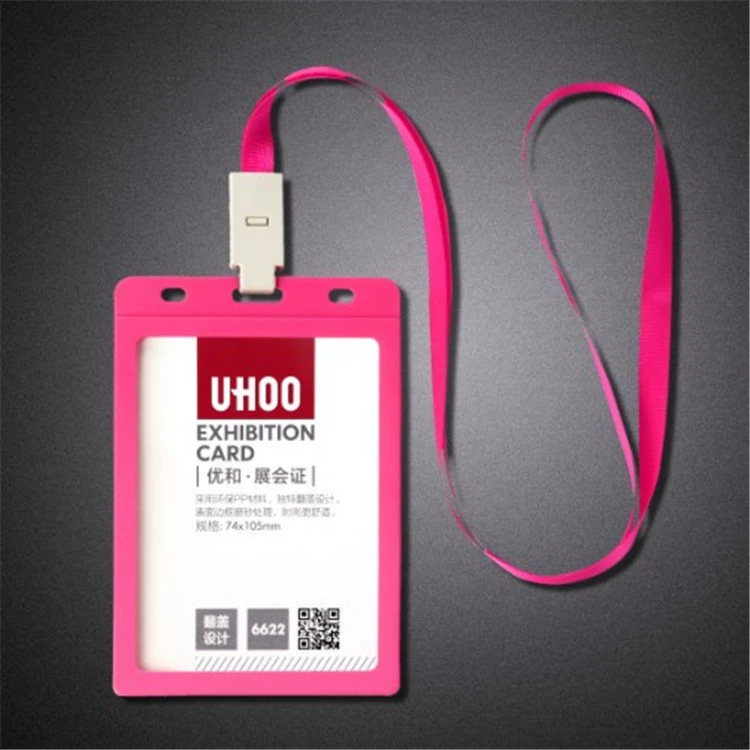 Big work card holder, badge, strap