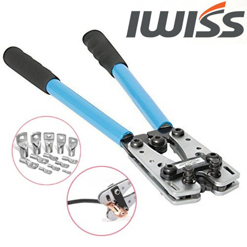 IWISS跨境HX-50B压线钳 接线钳裸端子钳 YO铜铝电缆压接钳6-50mm2