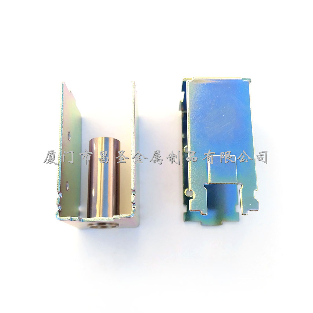 厦门专 业五金生 产厂家加 工定 制金属冲压外壳表面镀三价彩锌