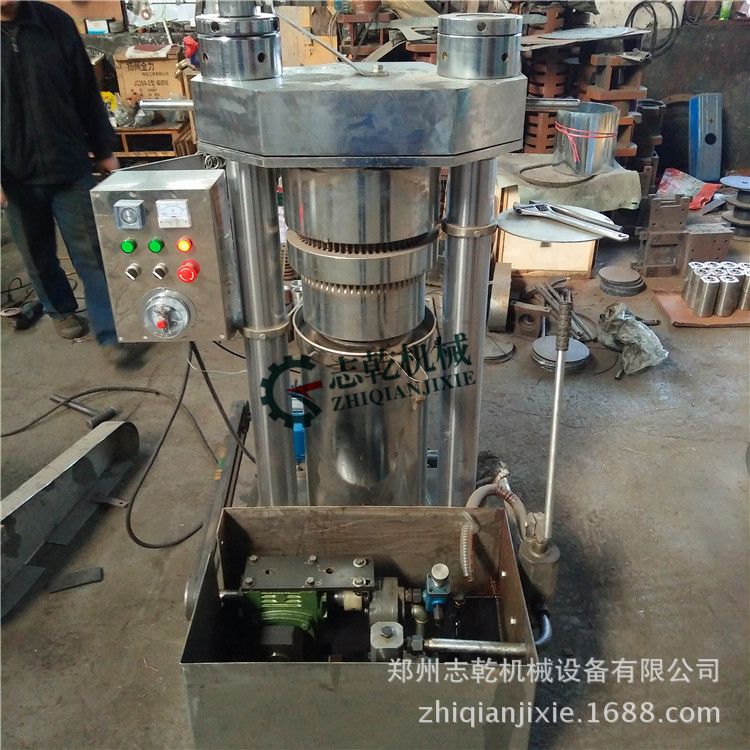 液压榨油机 立式芝麻香油机 全自动液压榨油设备 操作简便 高出油