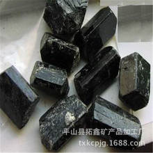 拓鑫供应黑色晶体电气石颗粒 电气石 托玛琳 电气石块  电气石粉