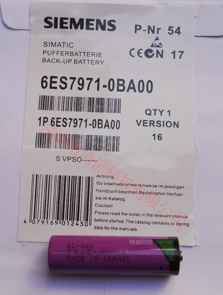 SIEMENS 6ES5 980-0AE11西门子S5 PLC用锂电池