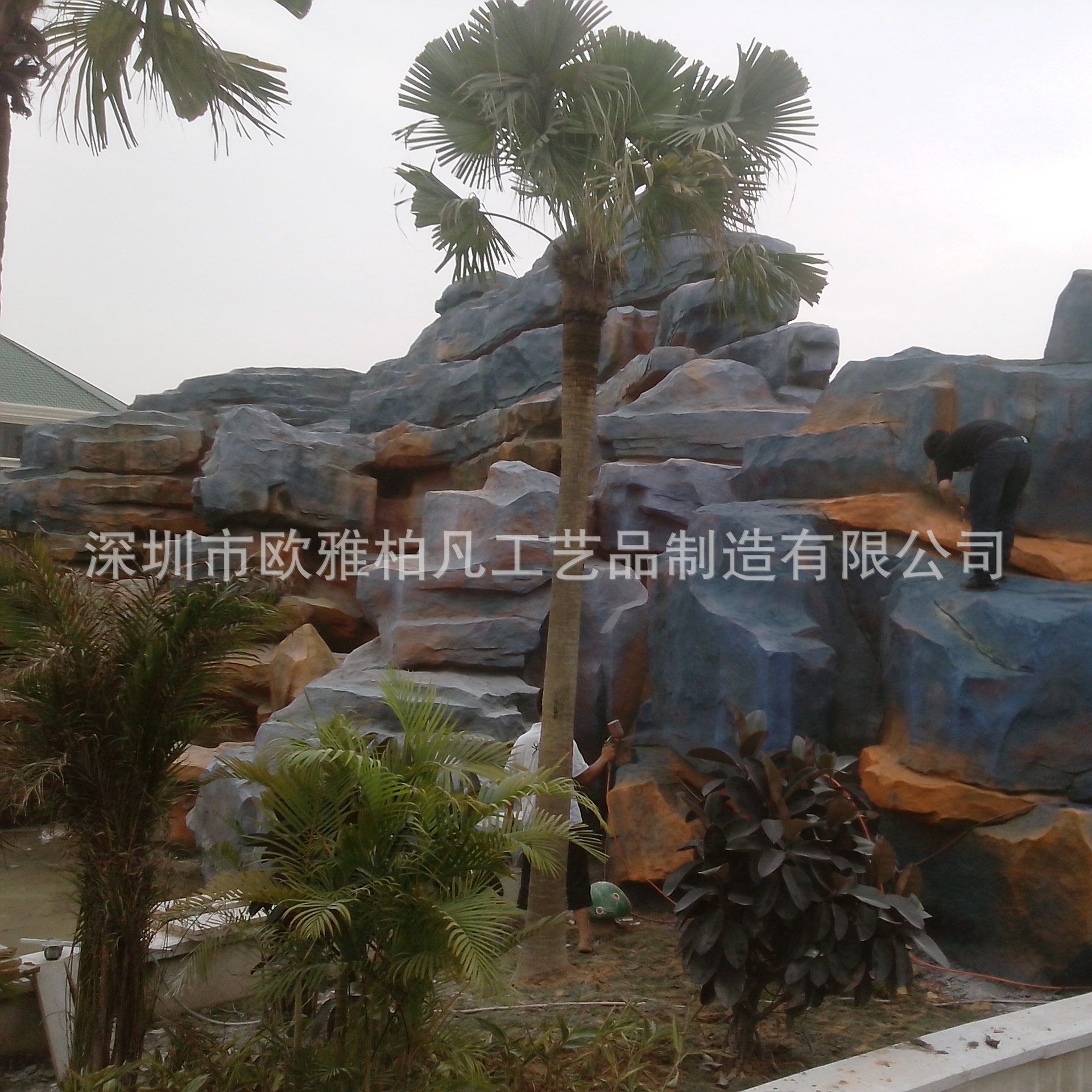 10米大型主题户外假山造景公园花车巡游玻璃钢国风节日雕塑电动车