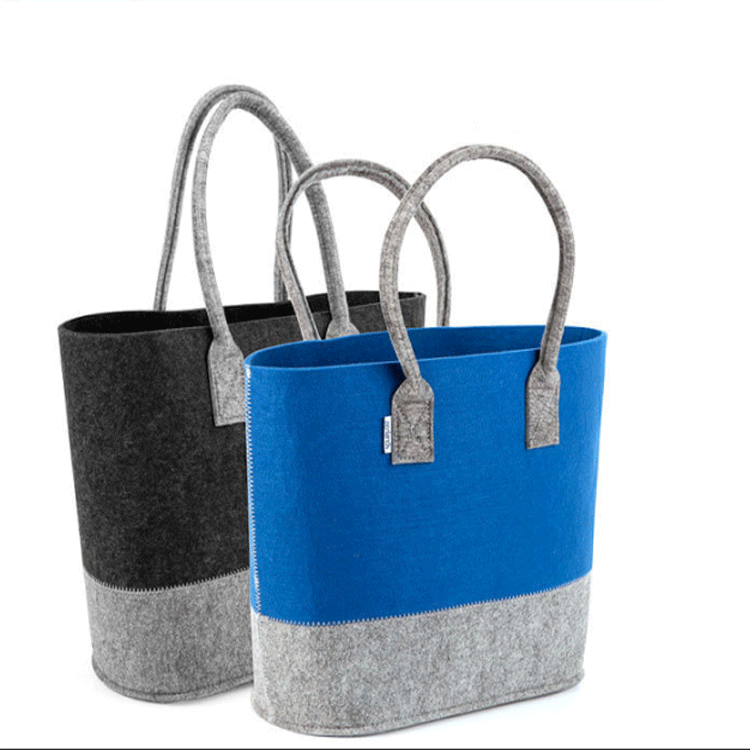 Felt Bag Handbag Women's Large-Capacity Shopping Bag Fashionable Printing Commuting Simple Versatile Gift Holder