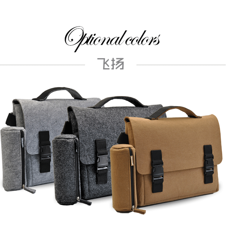 厂家直销毛毡包 单肩手提毛毡包 欧美风范毛毡包 大容量