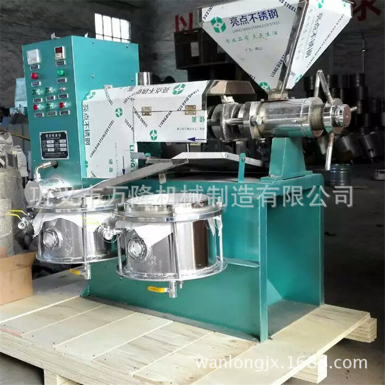 70型商用全自动螺旋榨油机  小型三相电花生菜籽芝麻榨油设备