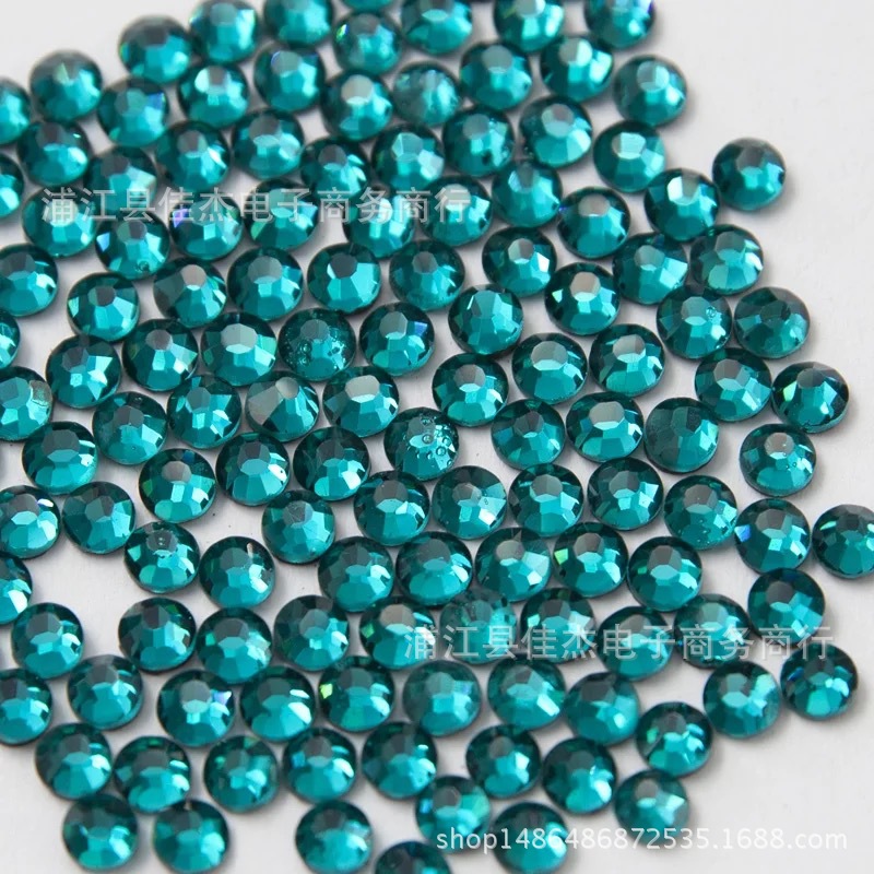 厂家直销 烫钻DMC中东钻仿捷克钻 服装辅料（GREEN ZIRCON孔绿）