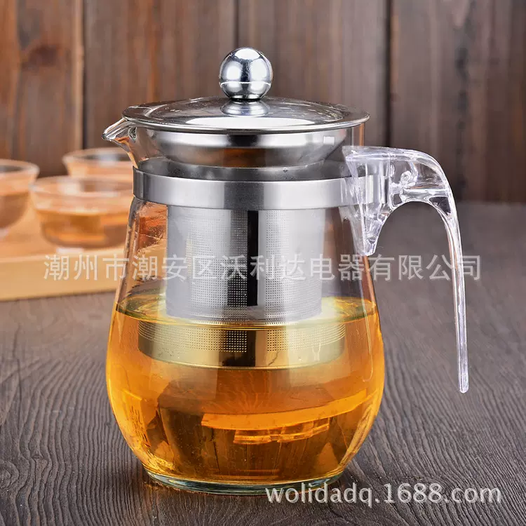 不锈钢过滤网飘逸杯玻璃茶道杯茶具礼品赠品套装泡花茶壶商务简约