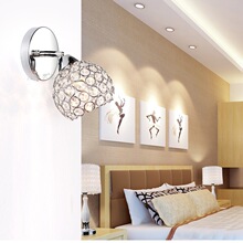 现代简约时尚水晶壁灯客厅餐厅过道灯创意卧室床头灯壁灯批发