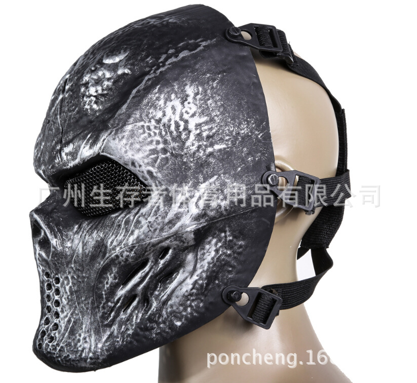 M06 máscara protectora de la cara completa al aire libre real CS cráneo máscara protectora película de Halloween y accesorios de televisión image 10