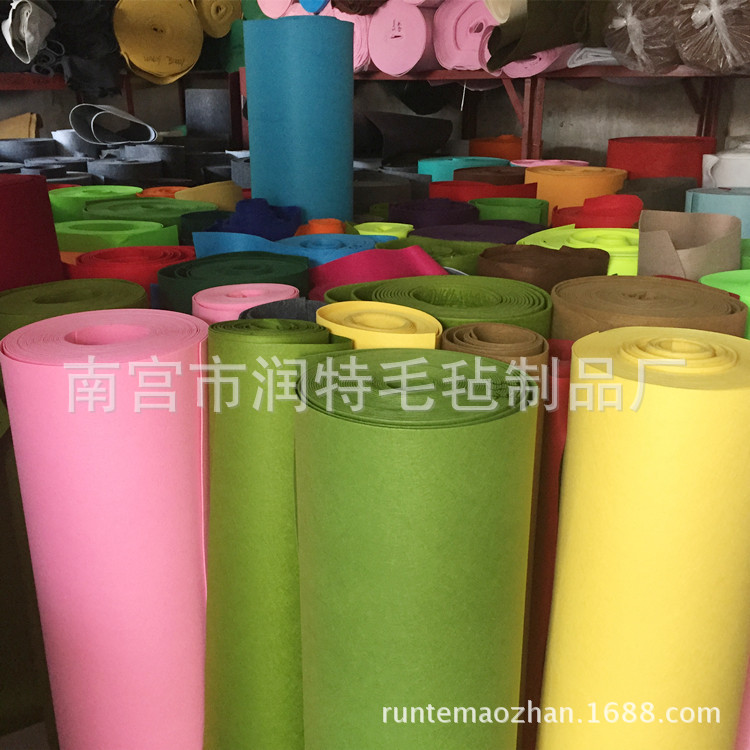 无纺布直销 针刺无纺布 涤纶针刺无纺布毛毡布 diy彩色不织布