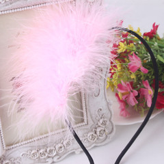 European and American style headdress feather fairy headband photo head flower bride wedding accessories headbutton
