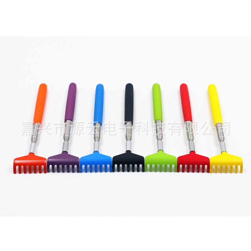 Ajustable Logo de alta calidad Acero inoxidable telescópica scratcher ancianos feliz no pidiendo a la gente cosquillas masaje herramienta