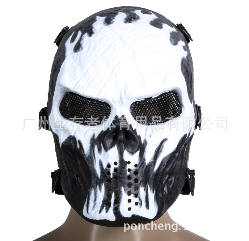 M06 máscara protectora de la cara completa al aire libre real CS cráneo máscara protectora película de Halloween y accesorios de televisión image 8