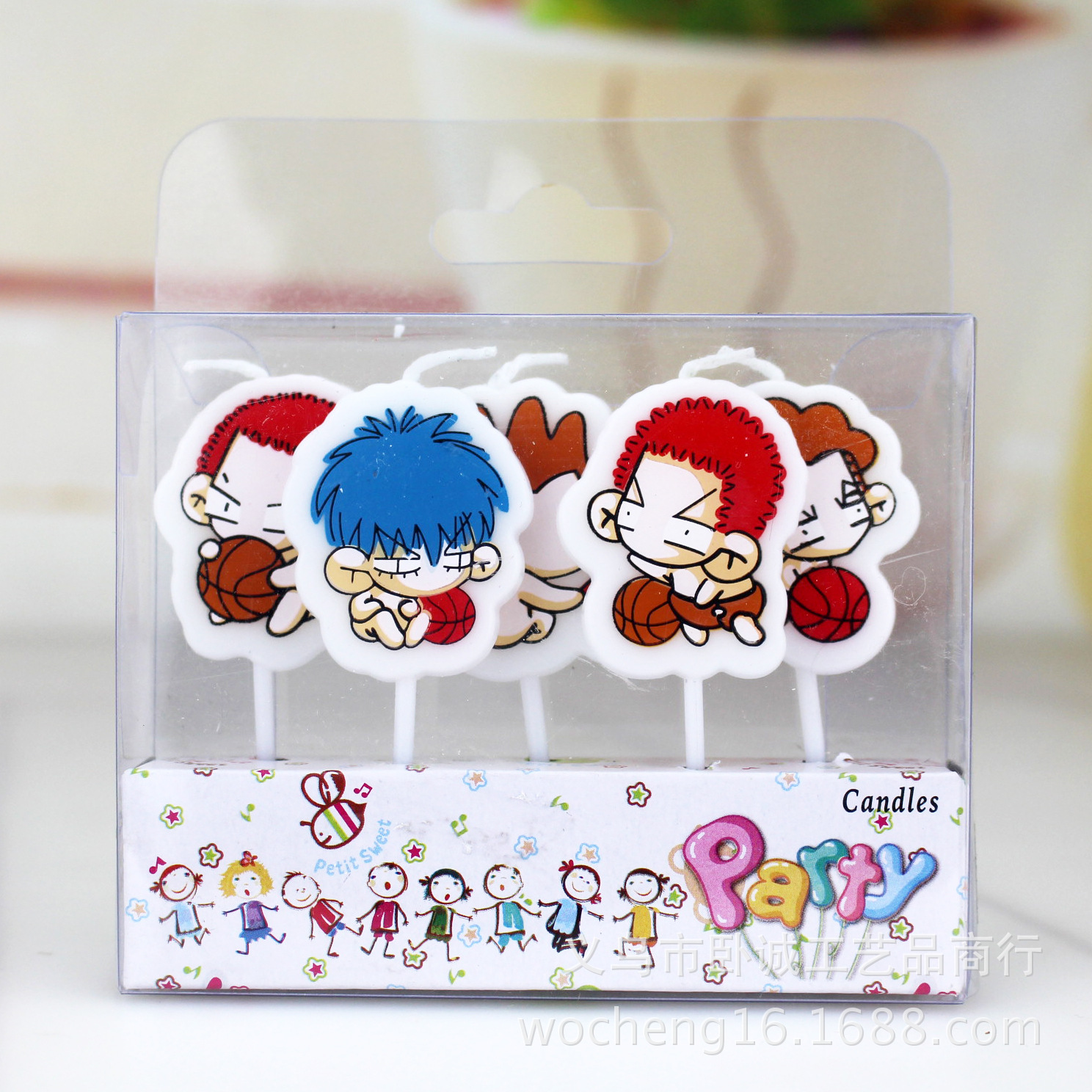 Lindo pastel de cumpleaños de dibujos animados vela creativa niños pastel de hornear decoración cera cumpleaños vela al por mayor