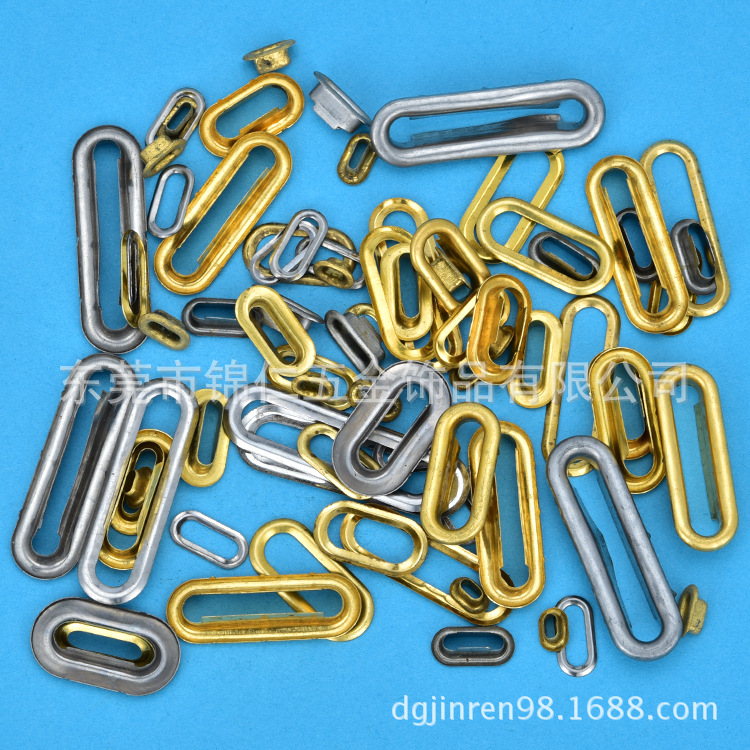款式多腰形鞋眼　专业铜质腰形扣　优质蛋形鸡眼　椭圆形鸡眼厂家