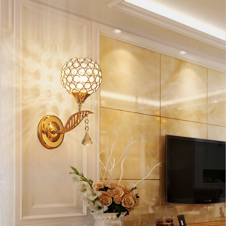 Moderno simple creativo acogedor dormitorio lámpara de noche Venta caliente transfronteriza suministro lámpara de pared pasillo balcón lámpara de pared de cristal