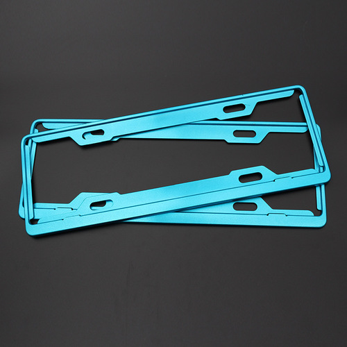 Factory Direct Supply New Regulations Color Aluminum Alloy Aviation Aluminum License Plate Frame License Plate Frame License Plate Frame Thick Model