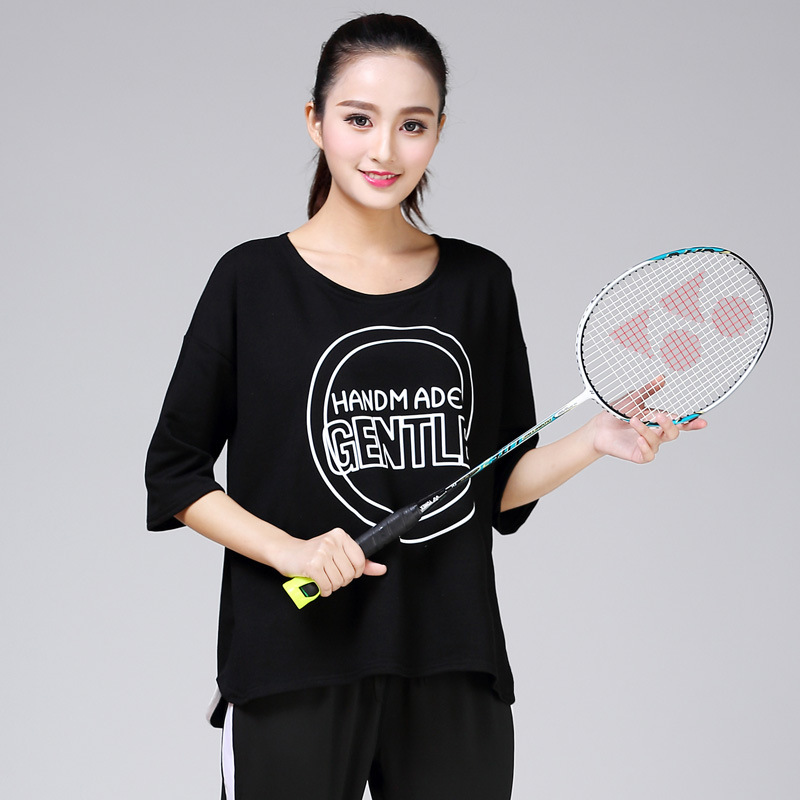 Korean-style Running Clothes Yoga Clothes Loose Large Size Yoga Sports Gym Sports Clothes Top Fitness Clothes for Women