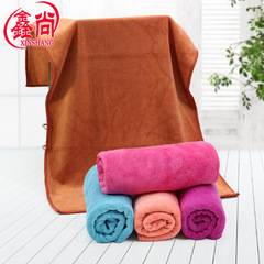 鑫尚毛巾廠批發素色磨毛超細纖維干發巾吸水快干柔軟車家兩用毛巾