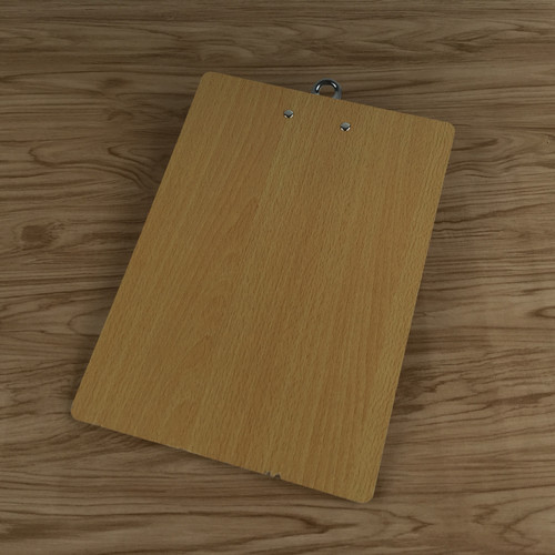 A4 Wooden Butterfly Clip High-Density File Folder Board for Writing Office Menu Clip Student Report Book Clip Fixed