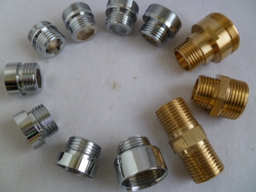 4 6 points/M18 20 22 24 28 32mm internal and external fine thread faucet accessories thread conversion copper connector