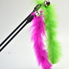 Mao strip cat stick colorful feathers teasing cat stick pet toy bell bell feathers teasing cat stick