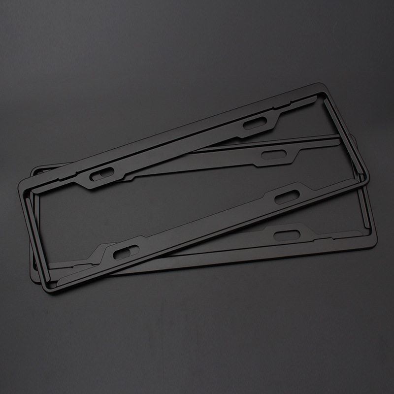 Factory Direct Supply New Regulations Color Aluminum Alloy Aviation Aluminum License Plate Frame License Plate Frame License Plate Frame Thick Model
