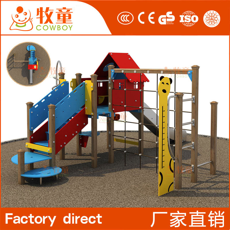 Los niños al aire libre tobogán parque comunitario parque infantil combinación diapositiva kindergarten diapositiva equipo fabricante