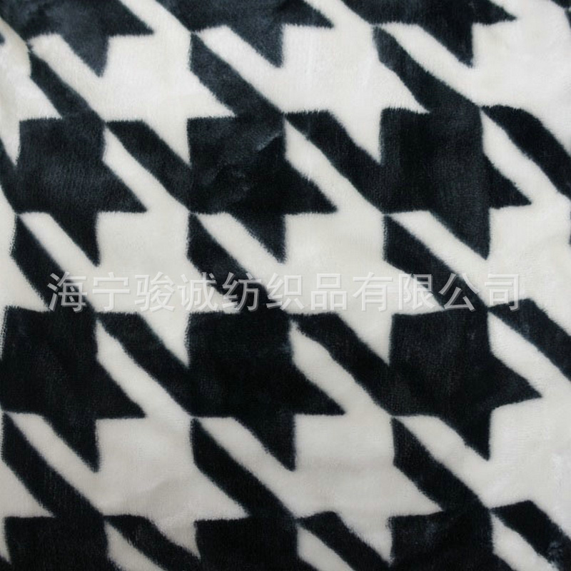 家纺家居服毛毯绒布面料布料床单绒毯子单面印花法兰绒