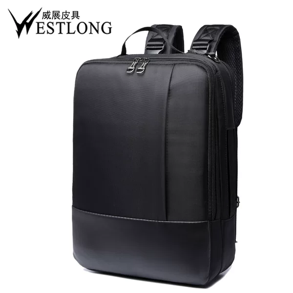 in stock wholesale 8126 men's leisure school bag three hand-held shoulder double shoulder computer bag